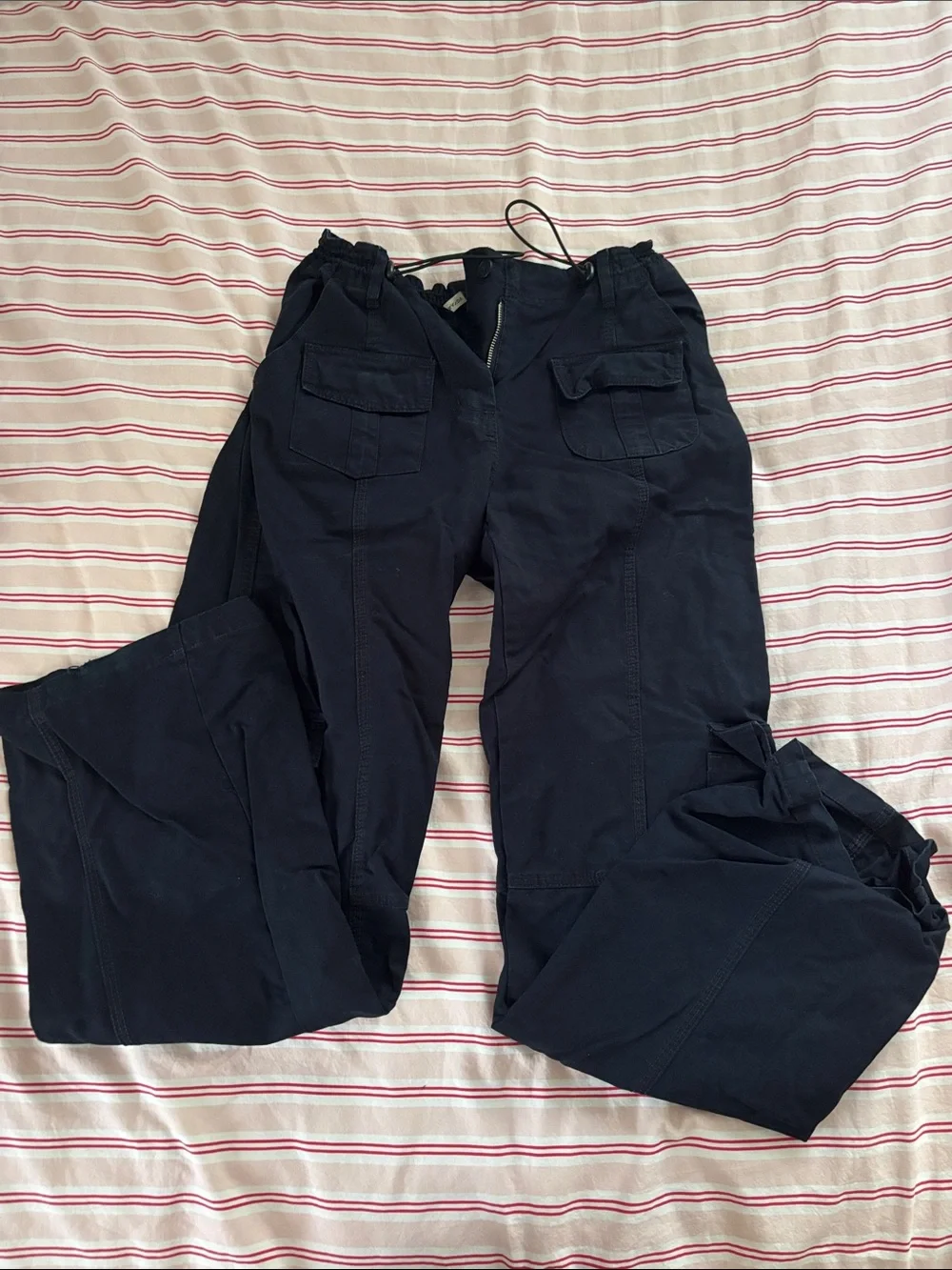 Brandy Melville Black Cargo Utility Pants